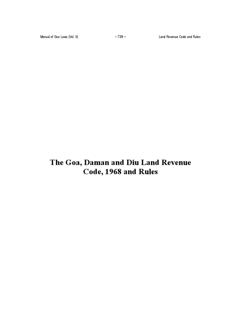 Land Revenue Code and Rules PDF Leasehold Estate Lease