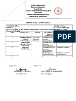 Weekly Home Learning Plan 2022