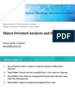 Object Oriented Analysis and Design: Amna Shifia Nisafani