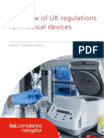 Overview of UK Regulations For Medical Devices: Author - Eamonn Hoxey