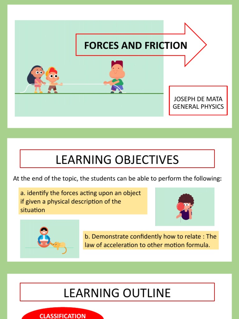 Topic07 08 Forces Friction Static Equilibrium Pdf Force Friction