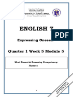 ENGLISH 7 - Q1 - Mod5