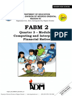 Fabm 2: Quarter 3 - Module 6 Computing and Interpreting Financial Ratios