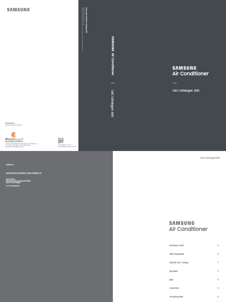Samsung Air Conditioner Catalogue 2020 (CAC) | PDF | Air Conditioning ...