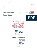 Resistor Value Tables - Guides - ES Components