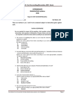 Intermediate EXAMINATION Syllabus 2016: Paper 8: Cost Accounting (December - 2021 - Term)