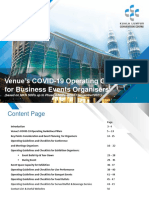 Venue's COVID-19 Guidelines for Safe Business Events