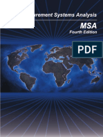 AIAG Measurement System Analysis MSA