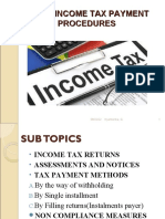 Topic: Income Tax Payment Procedures