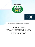 Directing Reporting Evaluating