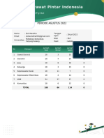 Perawat Pintar - Report PERIODE AGUSTUS 2022