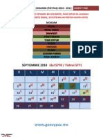 Calendario 2010-2011 HEBREO