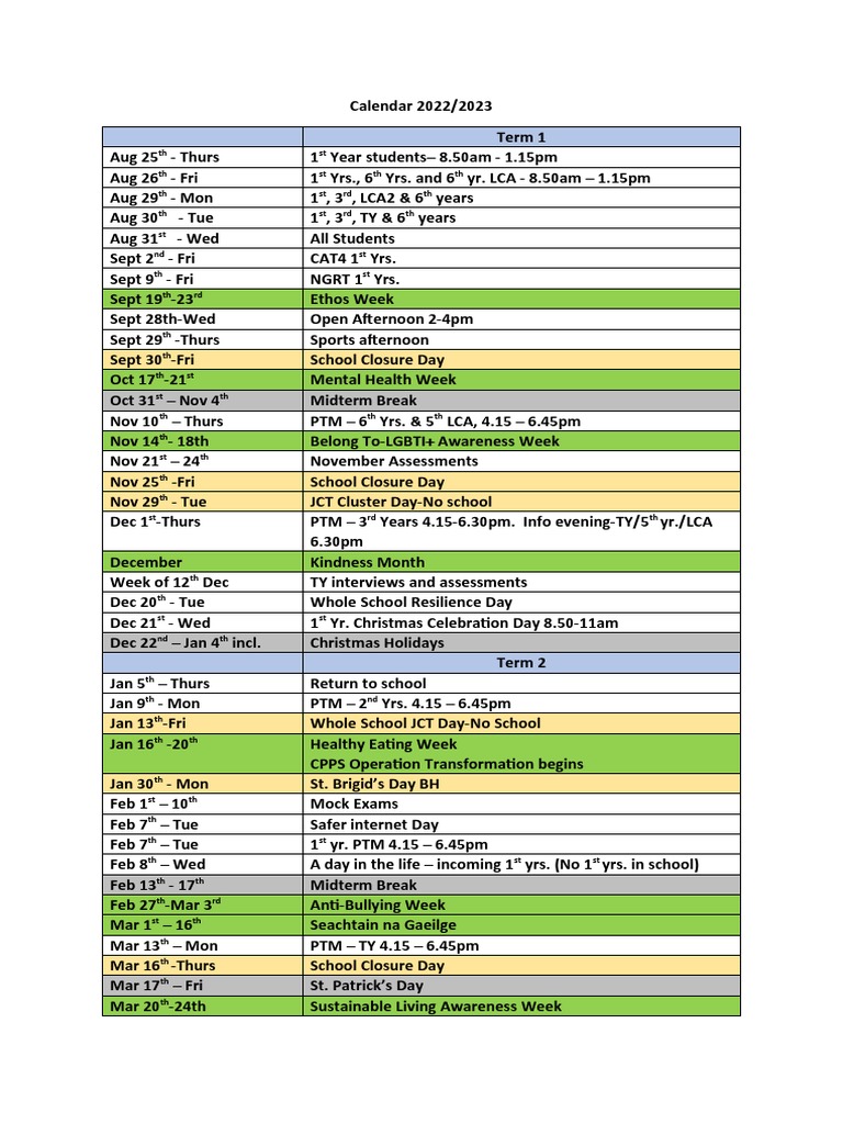 Calendar For Journals 2022 | PDF