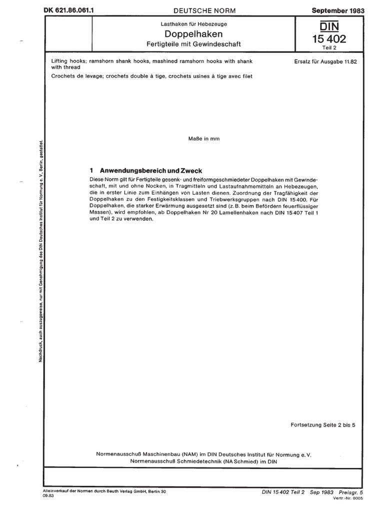 Din 154022 1983 PDF