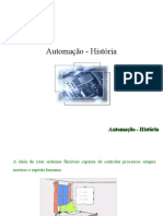 História da automação desde os primeiros sistemas mecânicos até os controladores lógicos programáveis modernos