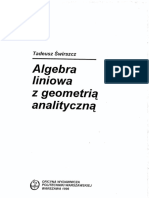 Świrszcz, Tadeusz. - Algebra Liniowa Z Geometrią Analityczną