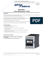 BTS1050 Boiler Blowdown Timer: Description