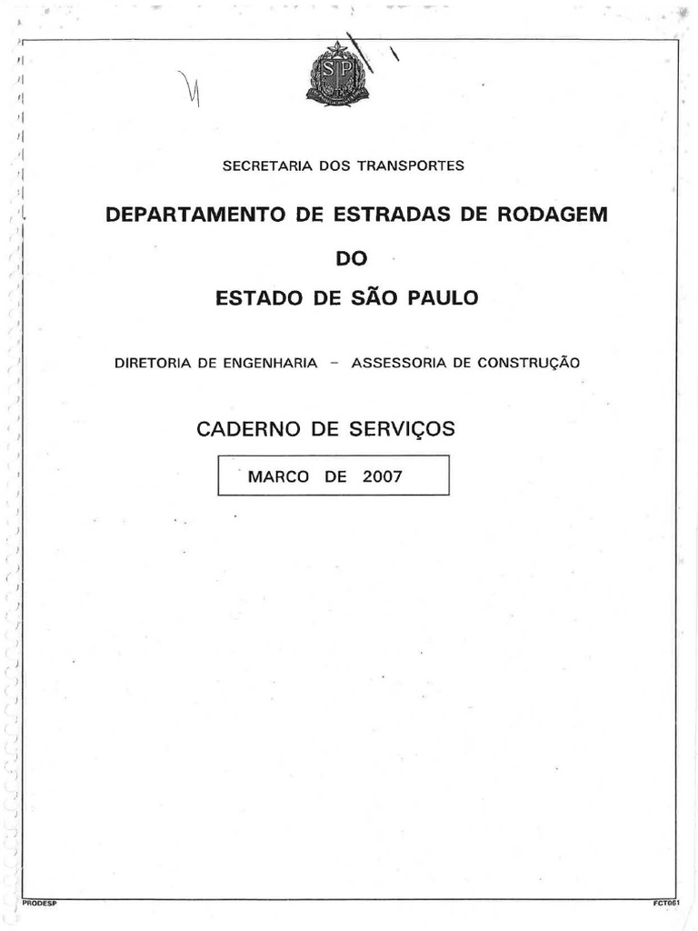 Caderno de servi os der sp download gr tis pdf medi o teorias