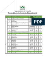 Plano de Estudos de Medicina Veterinria