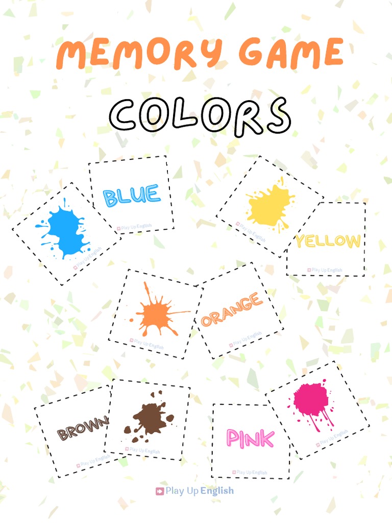 Wordwall Memory Game Colors