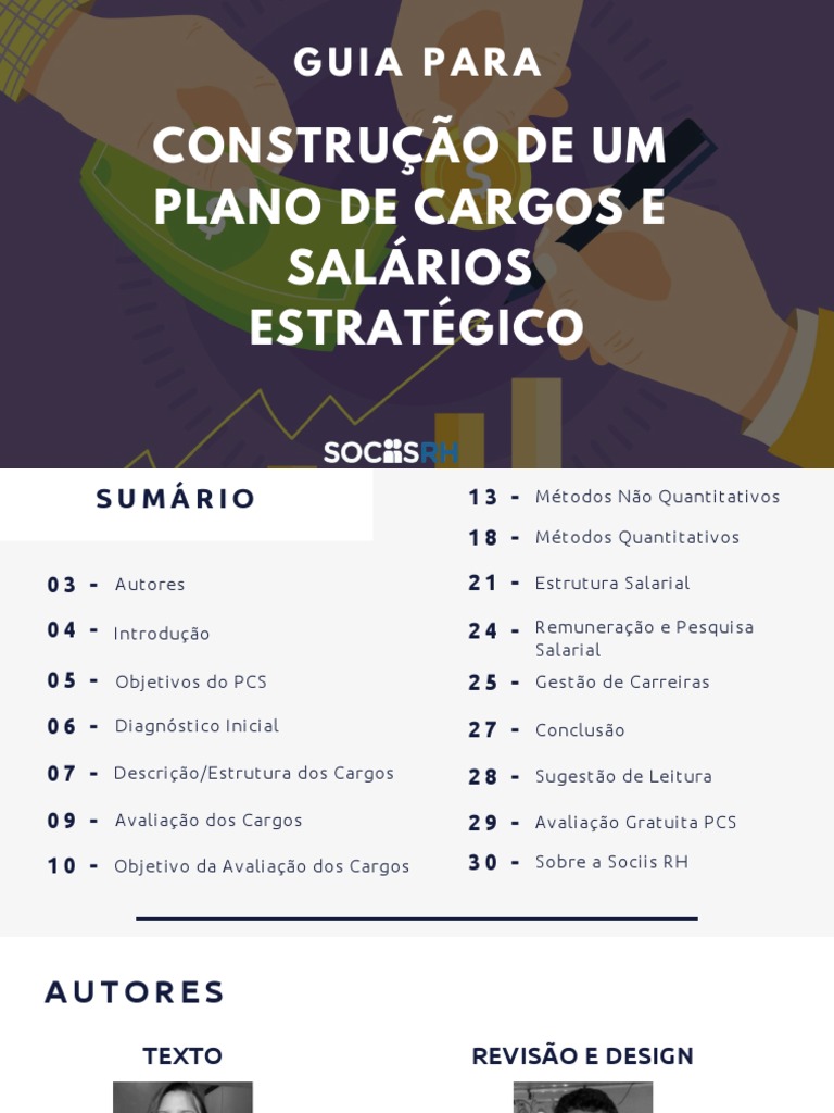 Construção de Um Plano de Cargos e Salários | PDF | Gestão de recursos ...