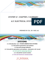 System Ii Chapter 2 Summary A/C Electrical Systems: Prepared by Col. Dr. Fasil Ali