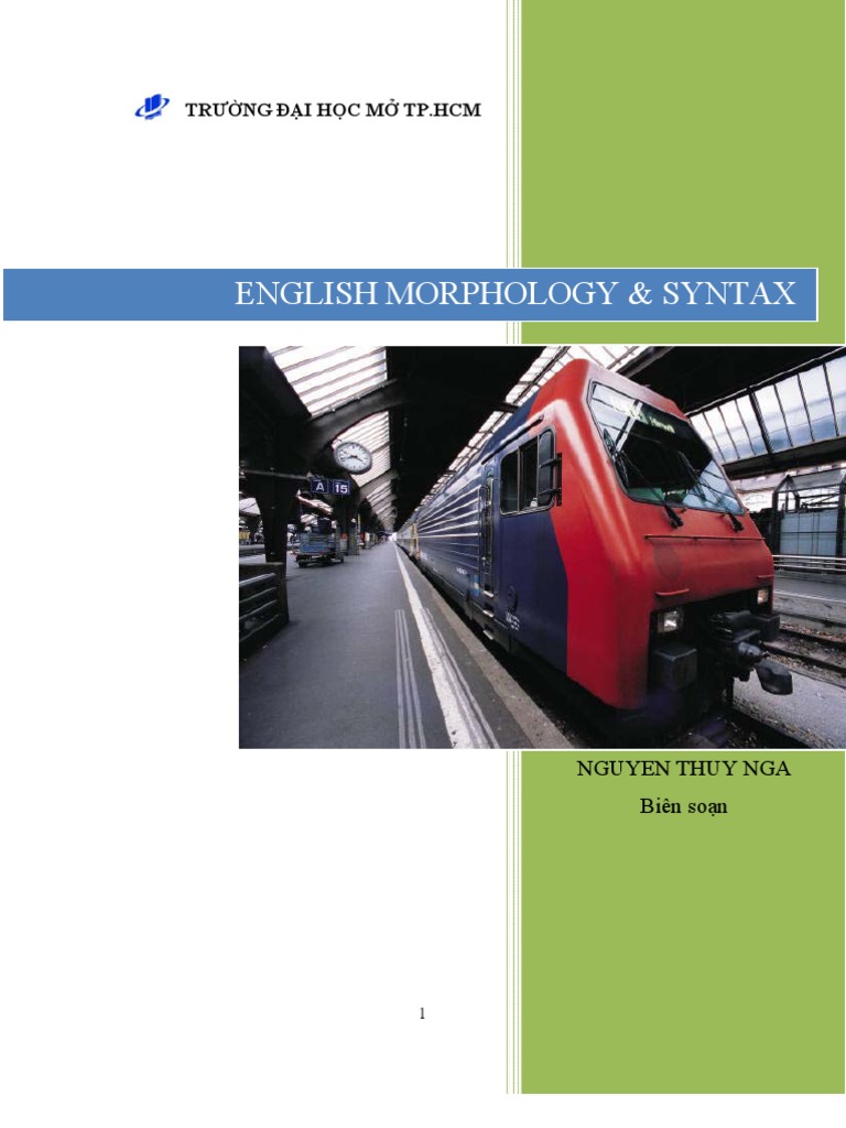 English Morphology and Syntax Overview | PDF | Adjective | Phrase