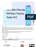 How To Make A Fitness App With Flutter - A Tutorial by Perpetio. Part II