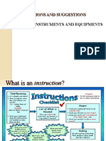 Instructions and Suggestions (Meeting 3, 4 English)