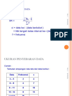 Ukuran Penyebaran Data Kelompok