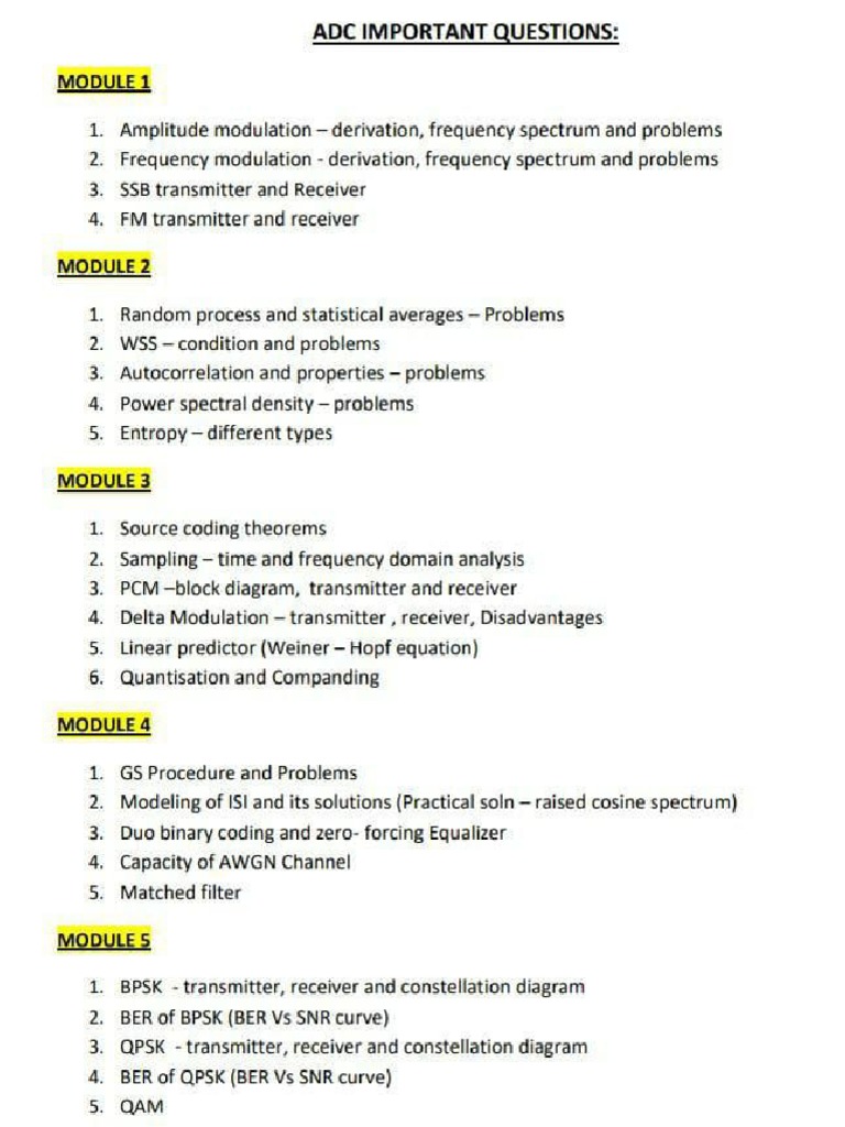Imp Topics | PDF