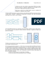 Lista de Exercicios - Decodificadores e Codificadores - 2019