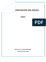 Plan de Prevención Del Riesgo 2022