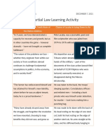 Module 13 Martial Law Learning Activity