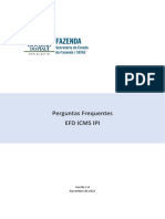 Perguntas Frequentes EFD ICMS IPI - Versão 1.0