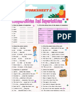 Woorksheet 2 Comparative and Superlative