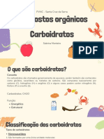Compostos orgânicos Carboidratos