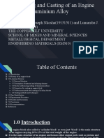 Manufacturing and Casting of An Engine Block From Aluminium Alloys