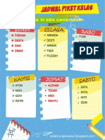 Jadwal Piket Kelas (Salamunpicassa - Blogspot.com)