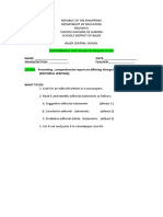 Performance Task 3 English 6 Q3