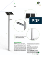 Farola modular autónoma IGE Lighting N2 con alimentación fotovoltaica