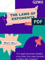 The Laws of Exponents and Multiplication and Division of Polynomials