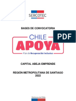 Bases CAPITAL ABEJA EMPRENDE 2022 CHILE APOYA Metropolitana V°B°