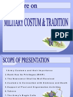 Military Custom Tradition
