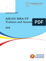 Guidelines For ASEAN MRA TP Trainer and Assessor 2018
