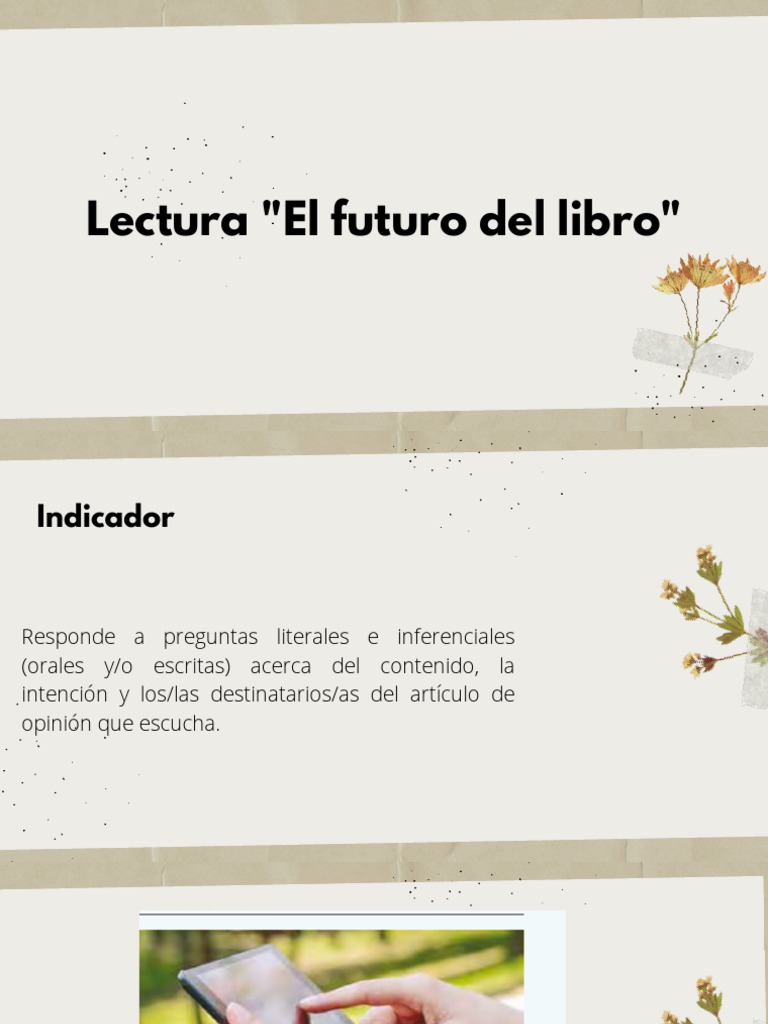 Lectura El Futuro Del Libro | PDF