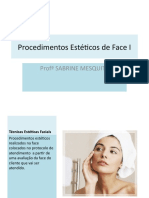 Procedimentos Estéticos de Face I e II - 2º Semestre