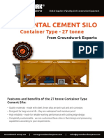 Horizontal Cement Silo: Container Type - 27 Tonne