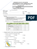 Soal PAT Kelas 1 Tema 5