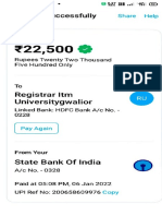 Sent Successfully: Registrar LTM Universitygwalior